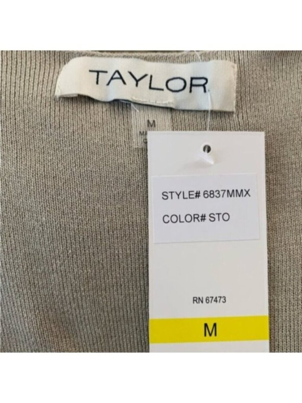 NWT TAYLOR Olive Green Poplin Skirt Midi Dress - Picture 12 of 15